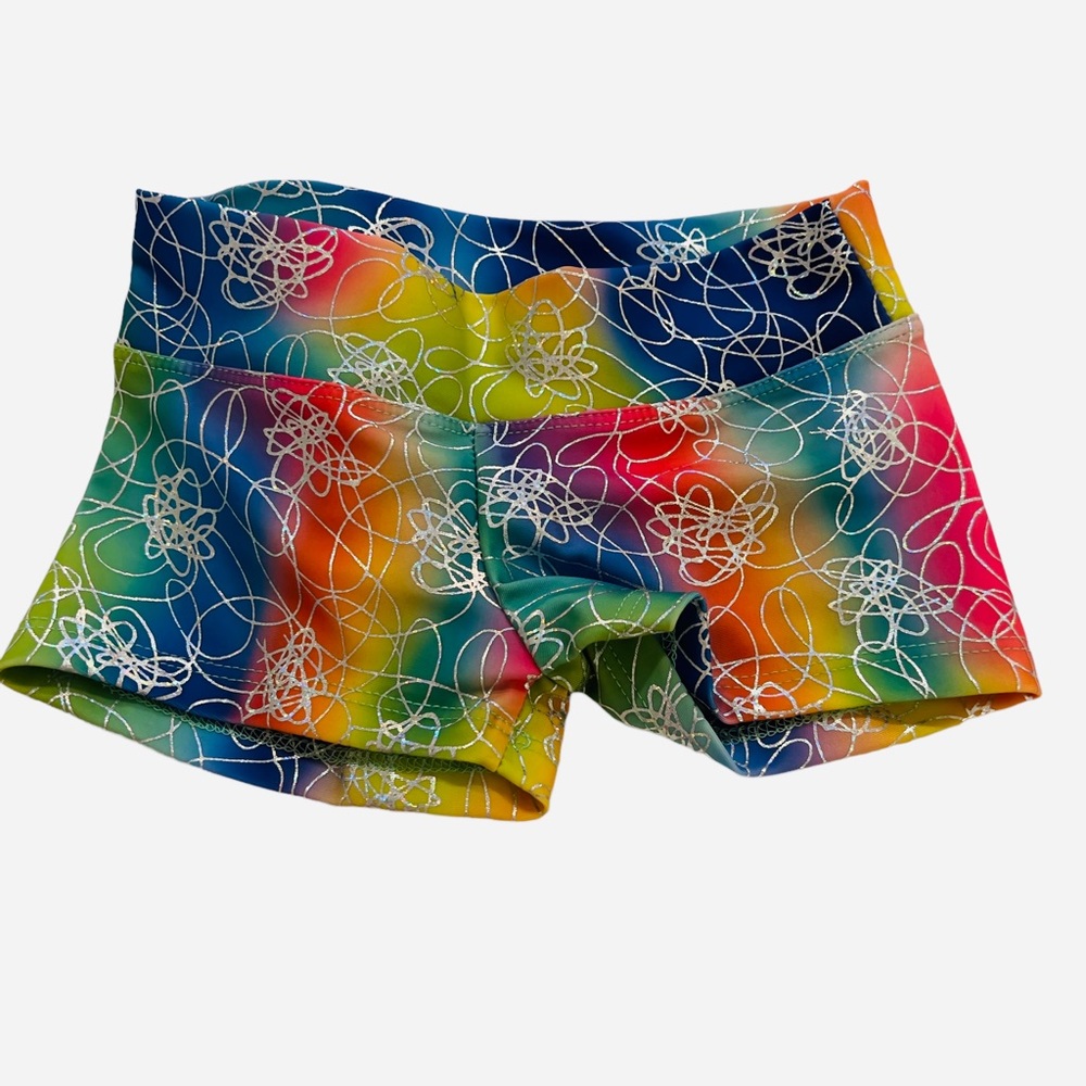 NEW Dorie Creations Multi Colored Shorts-Size 4